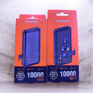 Amaya P119 10000mAh Power Bank - Nyeusi