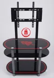 Cupid Arrow Glass TV Mount Console - Black - 4
