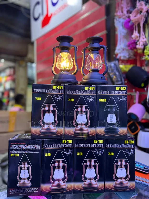 Solar Hand Crank Lamp - 1