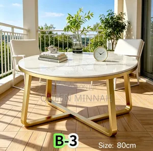 Round Coffee Table for Living Room, Bedroom, Office