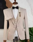 Elegant Khaki Tuxedo - Mario Casas - 3