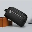 Men's Faux Leather Clutch Bag - 1