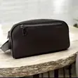 Men's Faux Leather Clutch Bag - 5