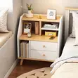 Modern Nightstand with Drawers 50x30x61cm - 1