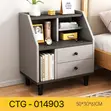Modern Nightstand with Drawers 50x30x61cm - 3
