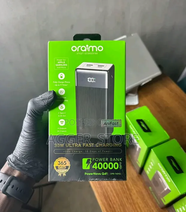 Oraimo PowerNova Q41 40,000mAh Portable Powerbank - 1