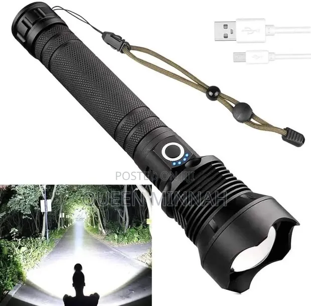 Rechargeable Tactical LED Flashlight Torch - 1