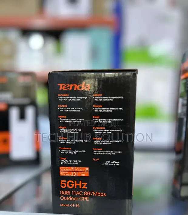 Tenda 5GHz 9dBi Outdoor CPE - Long Range Wireless Bridge - 1