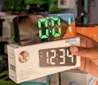 GH-0712L Digital LED Table Clock with Mirror - 1