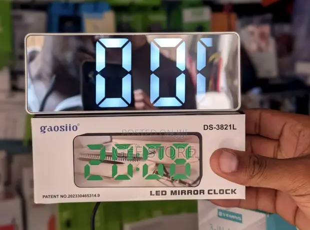 Gaosiio DS-3821L LED Mirror Clock - 1