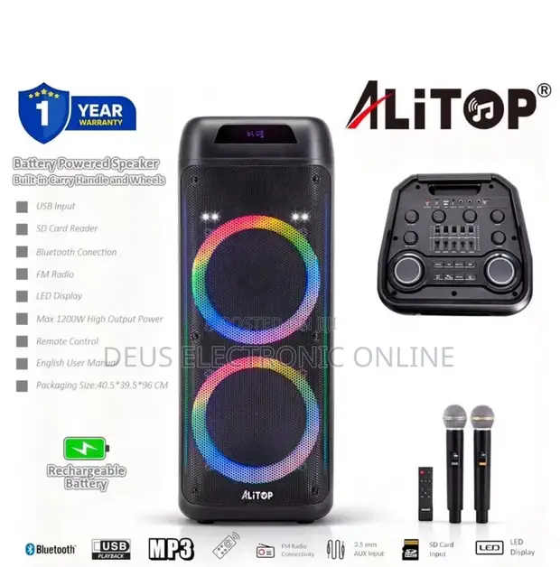 Alitop Rechargeable Battery Speaker 360,000 - 1