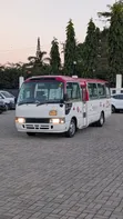 Toyota Coaster 2007 - Red School Bus - 3