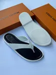 Sandali za Kiume za Louis Vuitton - Nyeupe Ngozi - 5