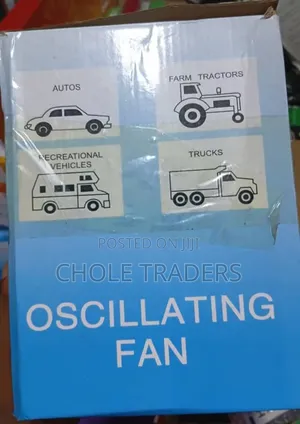 6-Inch Portable Oscillating Fan (24V DC)