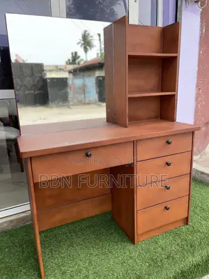 Modern Dressing Table with Stool and Mirror