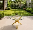 Luxury Round Glass Coffee Table - 3