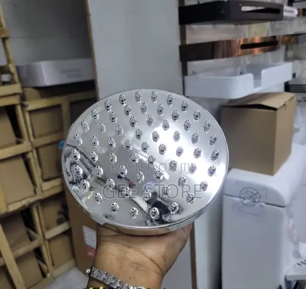 Kichwa cha Mvua cha Duara cha Chrome - 1
