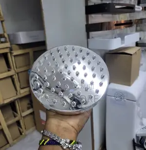 Round Polished Chrome Rain Shower Head