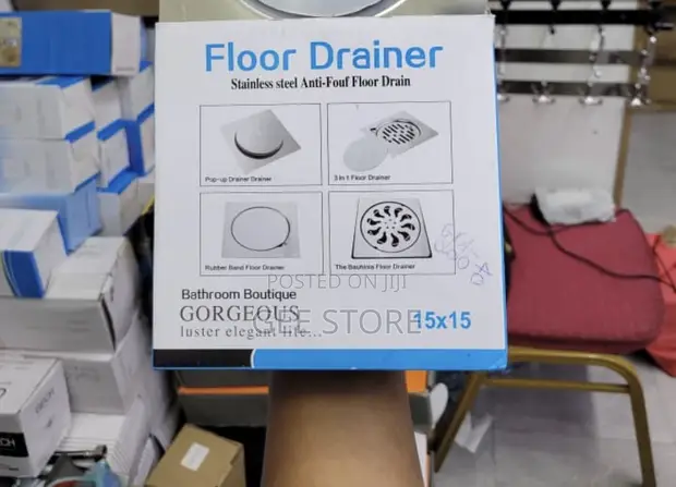 15x15cm Stainless Steel Anti-Odor Square Floor Drain - 1