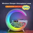 New Intelligent G Shaped LED Lamp with Bluetooth Speaker & Wireless Charger - 3