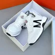 Men's Moncler Leather Sneakers - White - 1