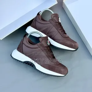 Men's Moncler Leather Sneakers - White
