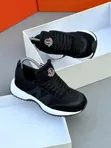 Men's Moncler Leather Sneakers - White - 3