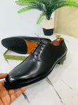 Clarks "Nextdoor" Black Leather Shoes - 3