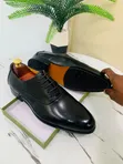 Clarks "Nextdoor" Black Leather Shoes - 4