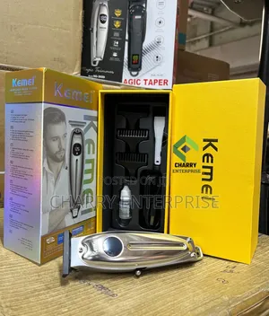 Kemei Professional Adjustable Blade Hair Clipper Rechargeable