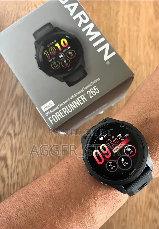 Garmin Forerunner 265 46mm GPS Running Smartwatch - 1