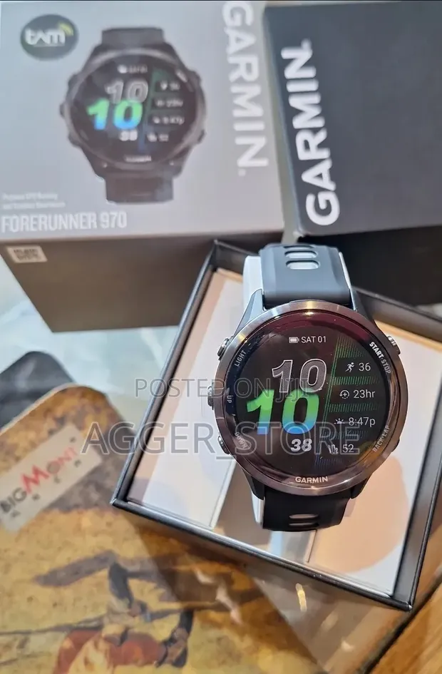Garmin Forerunner 970 GPS Smartwatch ya Mbio na Triathlon - 1