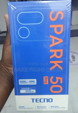 New Tecno Spark 50 Pro 256GB Black