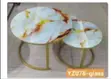 2-in-1 Coffee Table - Glass & Tile - 5