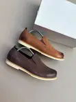Viatu vya Timberland vya Kutelezesha vya Ngozi na Soli Nyeupe - 3