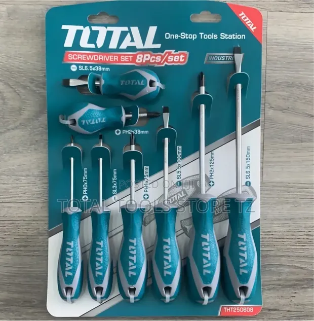 Total 8-Piece Screwdriver Set - 1