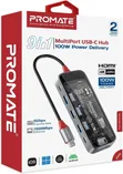 Promate 9-in-1 USB-C Hub 100W PD - 2