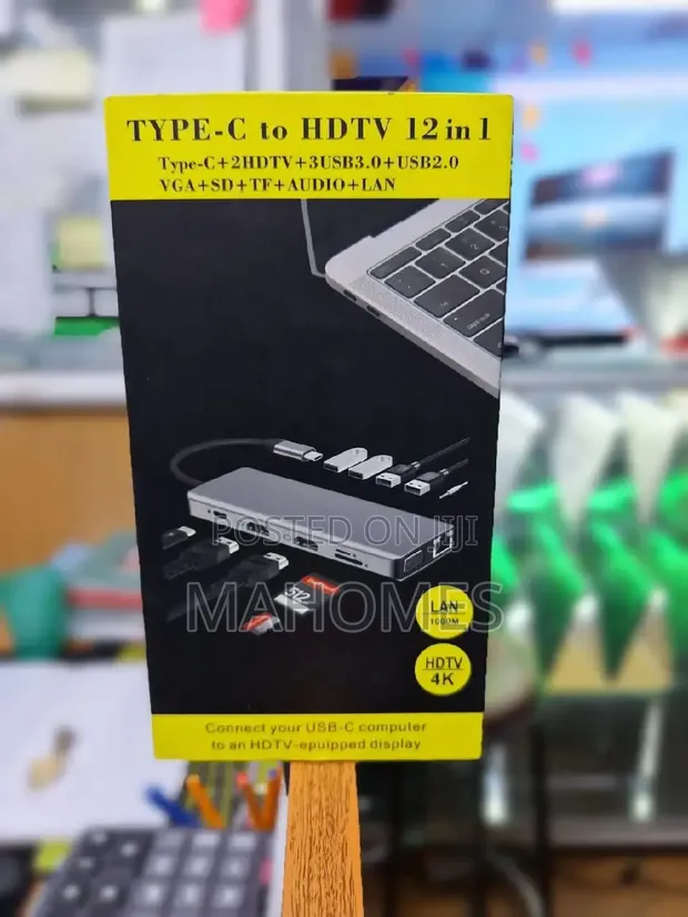Type-C to HDTV 12-in-1 Hub, 4K - 1