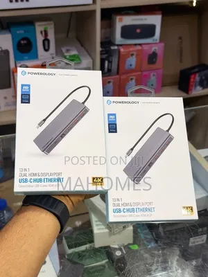 Powerology 13-in-1 USB-C Hub with Ethernet