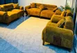 Sofa Set - 3, 2, 1, 1 Seater, Pure Fabric, Hardwood Frame - 1