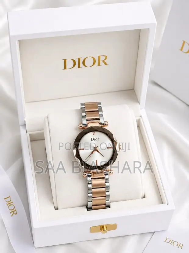 Dior Classic Ladies Watch - Fedha, Dhahabu, Nyeupe - 1