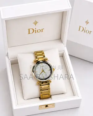 Dior Classic Ladies Watch - Gold and White