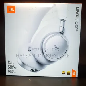 JBL Live 780NC Wireless Noise-Canceling Headphones - White