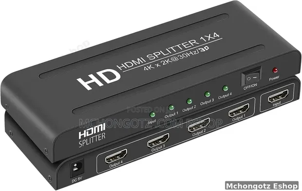 HDMI 1x4 Splitter (Ingizo 1 kwa Matokeo 4) - 1