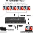 HDMI 1x4 Splitter (Ingizo 1 kwa Matokeo 4) - 5