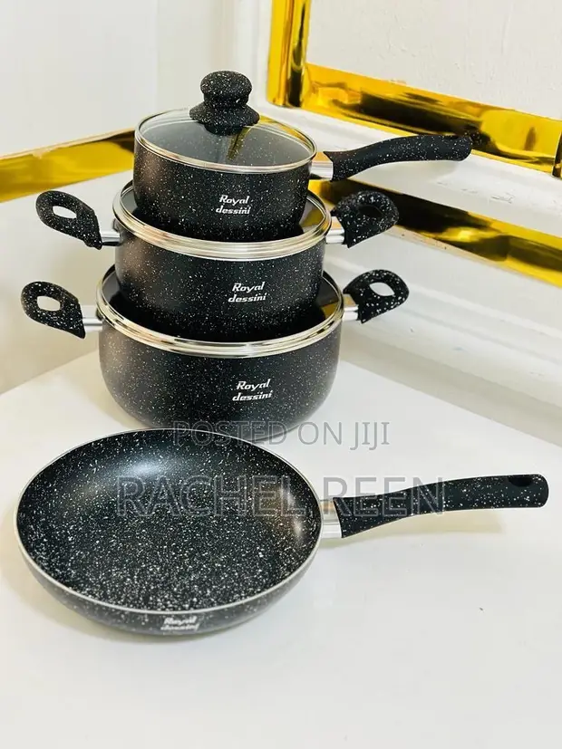 Royal Dessini Sufuria Set (3 Sufuria + 1 Frying Pan) Original - 1