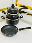 Royal Dessini Sufuria Set (3 Sufuria + 1 Frying Pan) Original - 1
