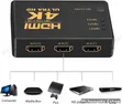 3-Port HDMI Switch Splitter with Remote (Ultra HD) - 3