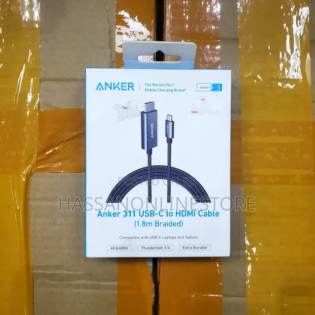 Anker USB-C to HDMI Cable (1.8m, 4K/60Hz, Braided) - 1