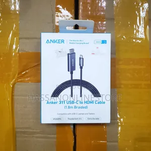 Anker USB-C to HDMI Cable (1.8m, 4K/60Hz, Braided)